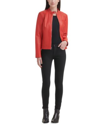 macys red jacket womens