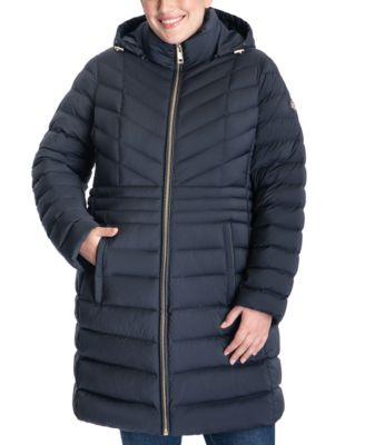 macys plus size down coats