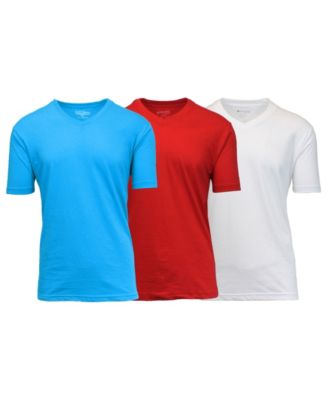 Men's Short Sleeve V-Neck T-shirt, Pack of 3