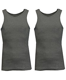 Men's Famous Heavyweight Ribbed Tank Top, Pack of 2