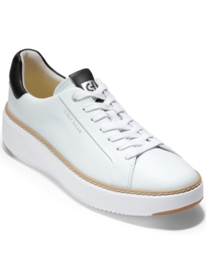 Cole Haan Women s Topspin Low top Leather Sneakers In Ivory black