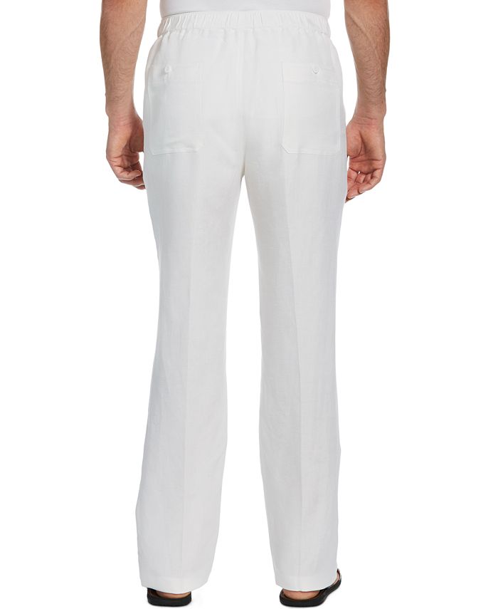 Cubavera Solid Linen-Blend Drawstring Pants 32 Inseam & Reviews - Pants ...