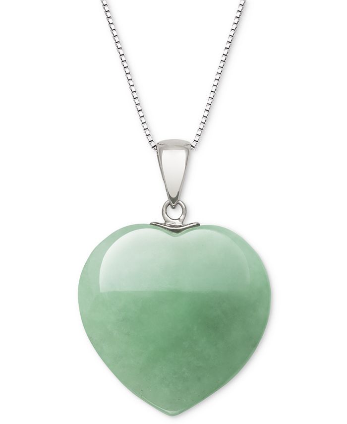 Macy s Dyed Jade Heart 18