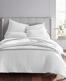 Solid Reversible Cotton Tencel 3-Pc. Duvet Cover Set, Full/Queen, Created for Macy's