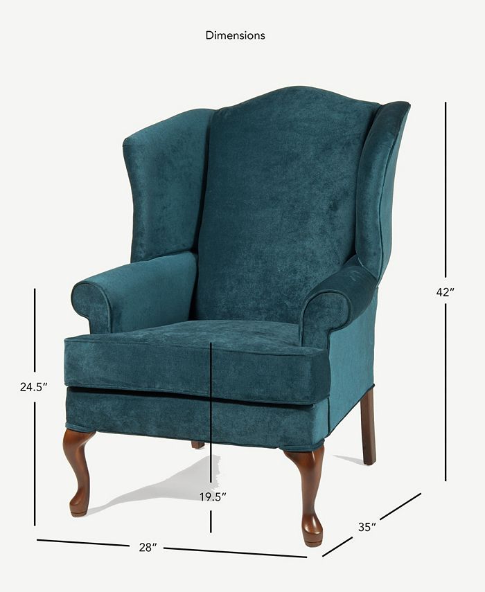 Comfort Pointe Elizabeth Wingback Chair Macy's