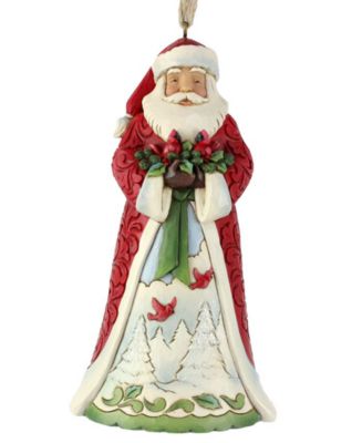 Jim Shore Santa Holding Cardinals Ornament, Created for Macy's - Macy's