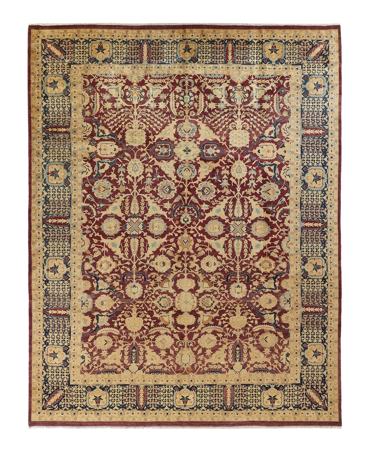 Closeout! Adorn Hand Woven Rugs Mogul M1190 9'2in x 11'10in Area Rug - Burgundy