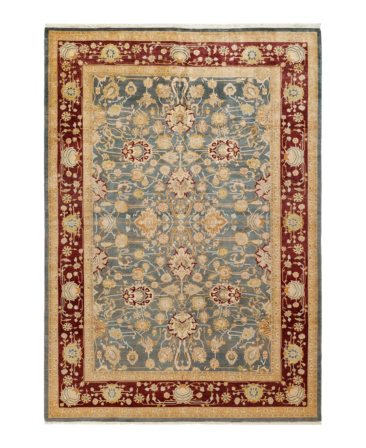 Closeout! Adorn Hand Woven Rugs Mogul M1289 6'1in x 9'1in Area Rug - Gray