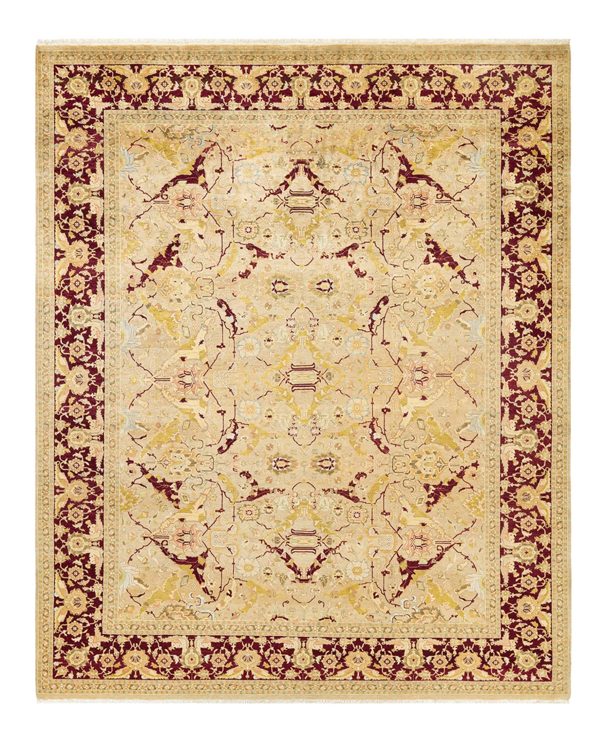 Closeout! Adorn Hand Woven Rugs Mogul M1422 8'2in x 10'1in Area Rug - Gold-Tone