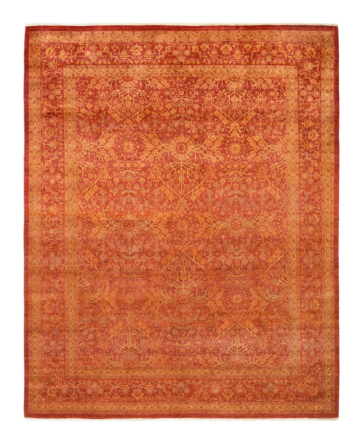 Closeout! Adorn Hand Woven Rugs Mogul M1598 8'1in x 10'4in Area Rug - Rust