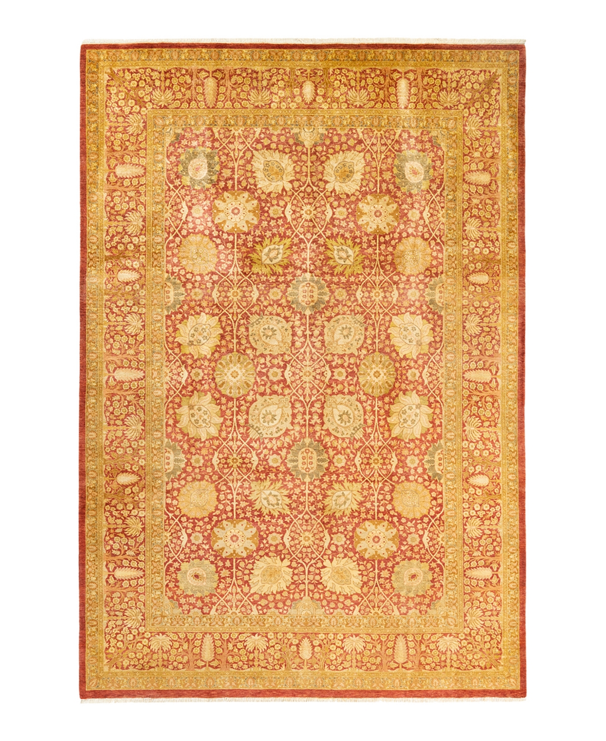 Closeout! Adorn Hand Woven Rugs Mogul M1450 6'2in x 9'3in Area Rug - Rust
