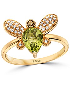EFFY® Multi-Gemstone (1-1/4 ct. t.w.) & Diamond (1/10 ct. t.w.) Firefly Ring in 14k Gold