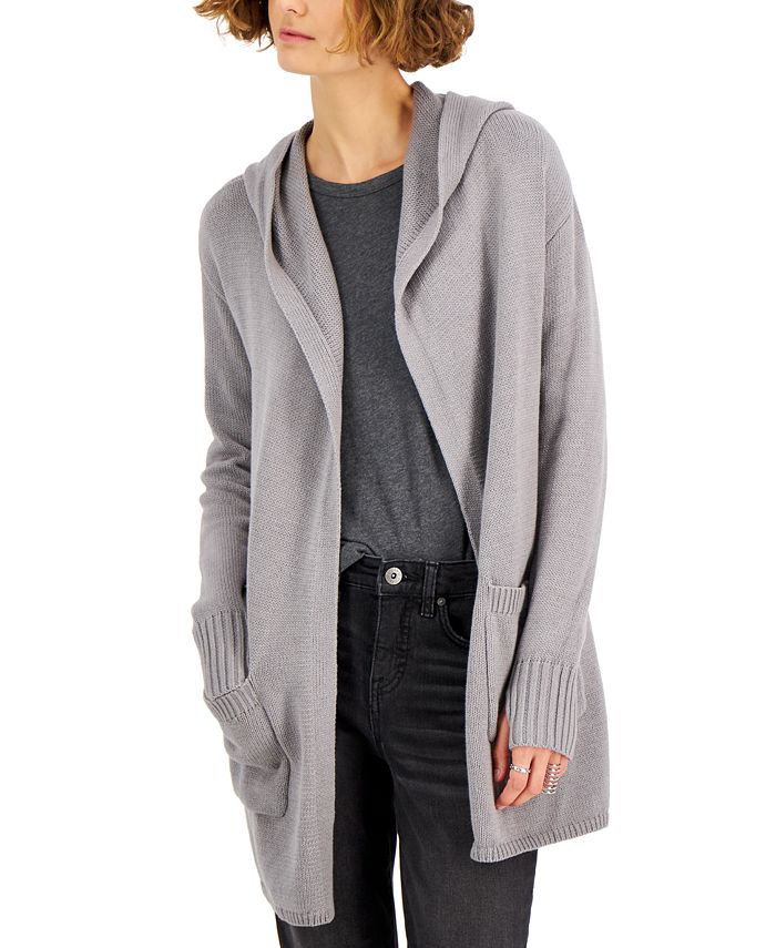 Style & Co Petite Hooded Cardigan, Created for Macy's & Reviews ...