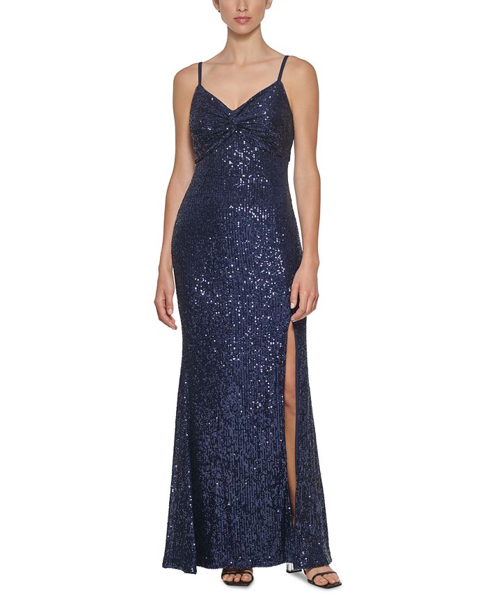 Calvin Klein Sequined Gown & Reviews - Dresses - Women - Macy's