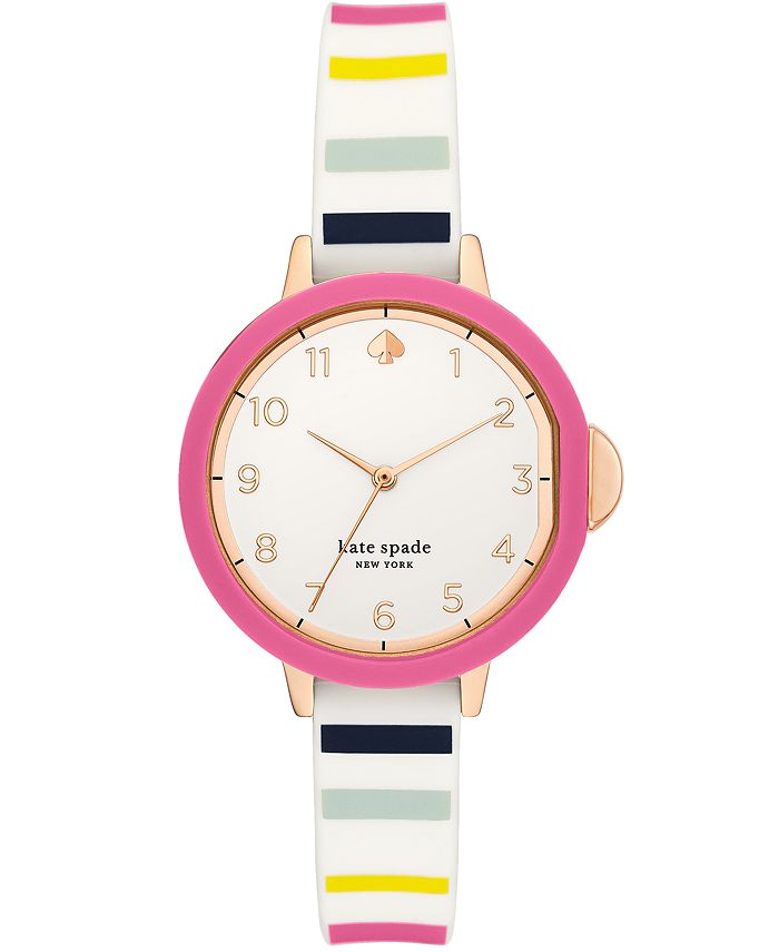 Kate spade park row online silicone watch