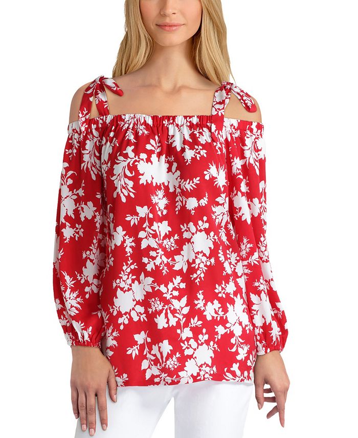 Gigi Parker Women s 3 4 Sleeve Off the Shoulder Top Macy s
