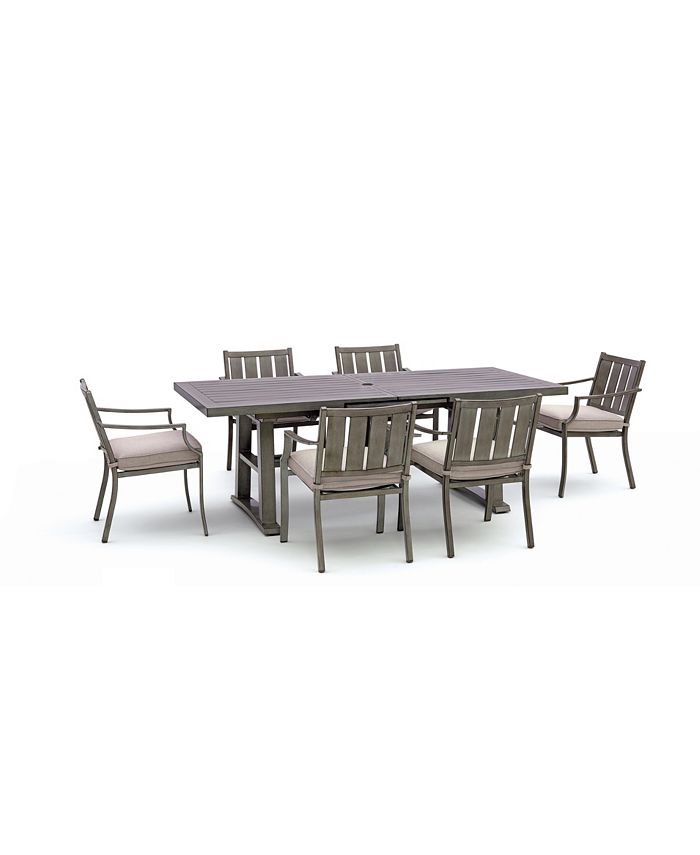 Agio Wayland Outdoor 7Pc. Dining Set (84" x 42" Rectangle Dining Table