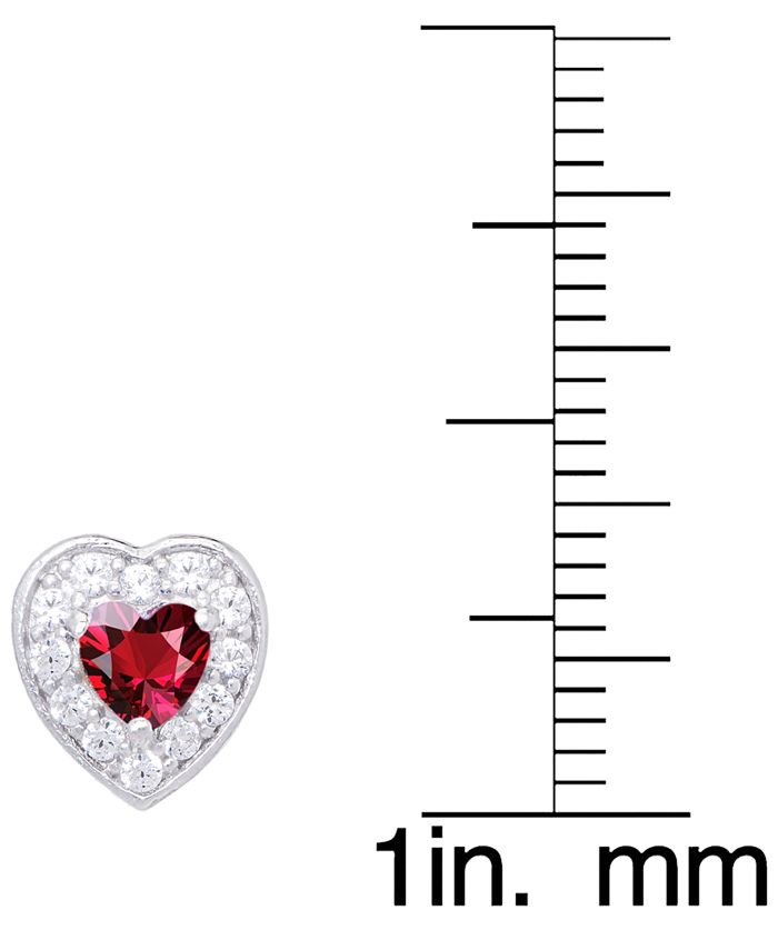 Macy's Red Spinel (5/8 ct. t.w.) & LabCreated White Sapphire (1/4 ct