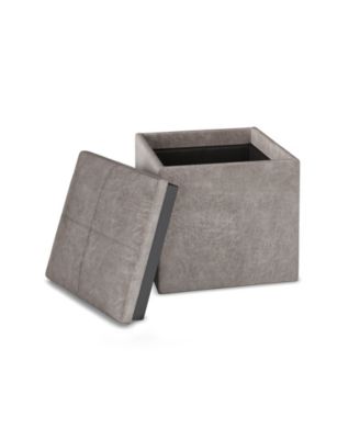 Rockwood Cube Storage Ottoman with Tray