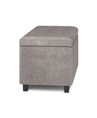 Cosmopolitan Contemporary Rectangle Storage Ottoman
