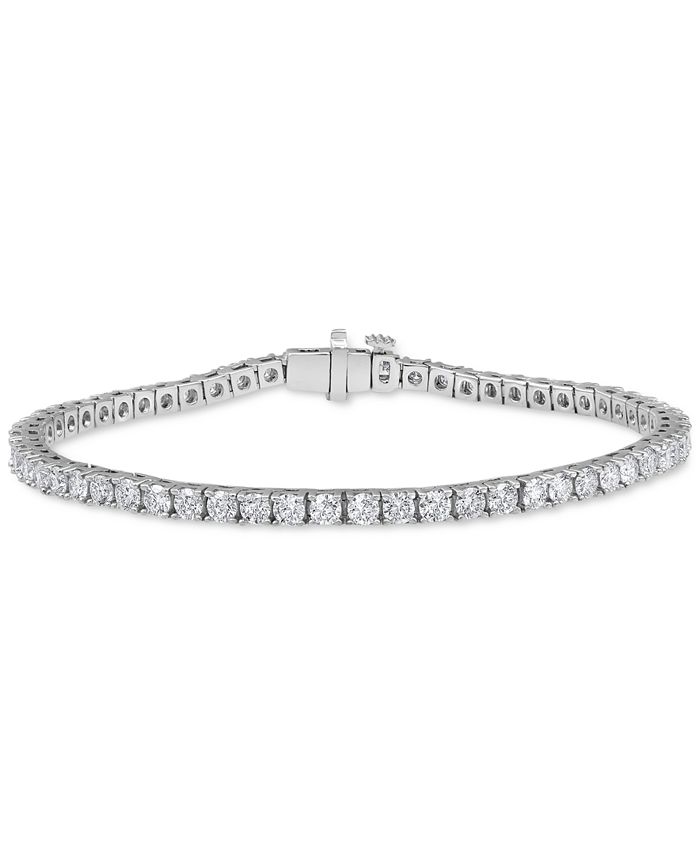 Macy's Diamond Tennis Bracelet (5 ct. t.w.) in 14K White Gold - Macy's