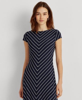 ralph lauren chevron jersey dress