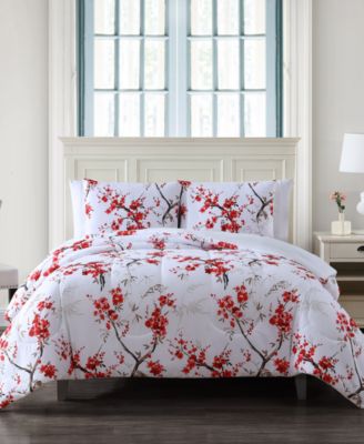Hallmart Collectibles - Cherry Blossom 3-Pc. King Comforter Set