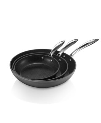 Granite Stone Diamond - Pro Aluminum Ultra-Nonstick Hard Anodized Diamond Infused Induction Capable 3-Pc. Fry Pan Set