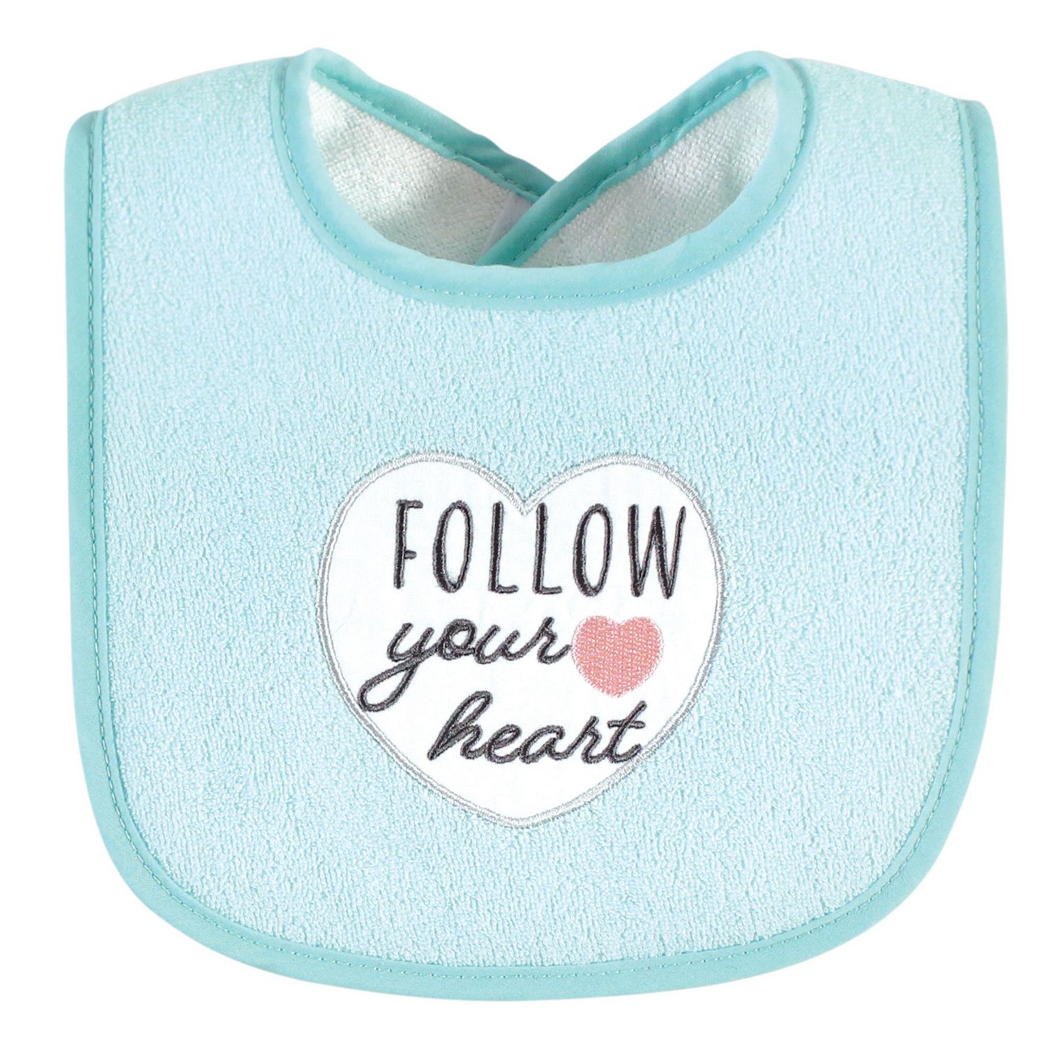 Girls Cotton Terry Drooler Bibs with Fiber Filling
