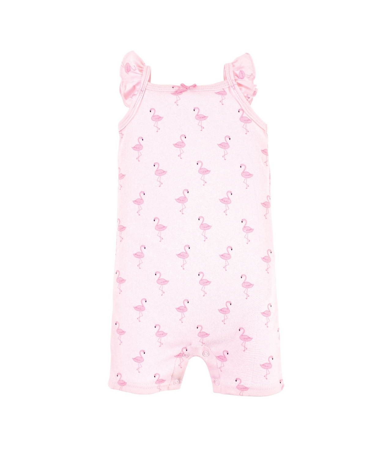 Hudson Baby Baby Girls Cotton Rompers,- Flamingo