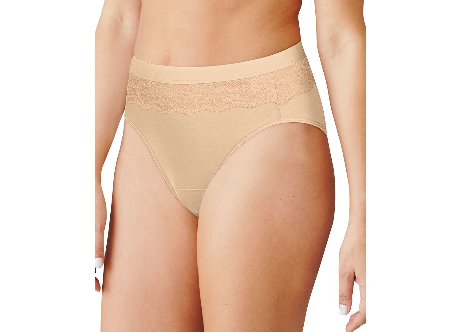 Women's Light Leak Protection Hi-Cut Brief Period Underwear DFLLH1
