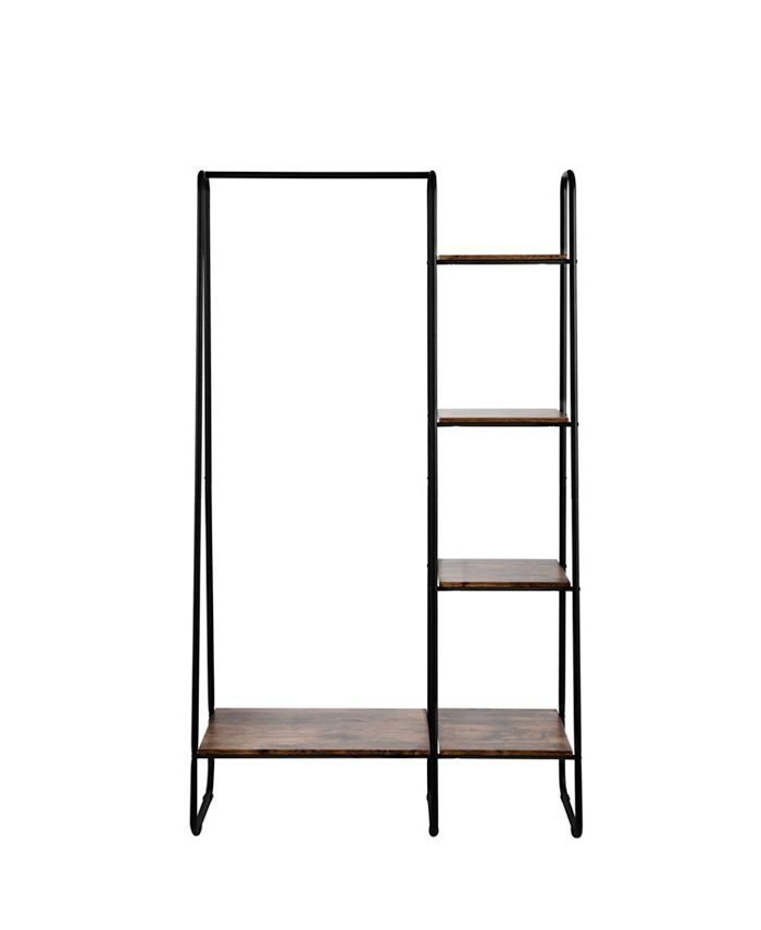 Seville Classics Freestanding 4Tier Metal Garment Rack & Closet