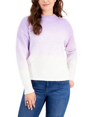 Style & Co - Ombre Cotton Pullover Sweater