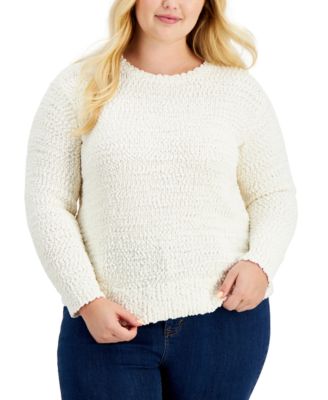 plus size teddy sweater