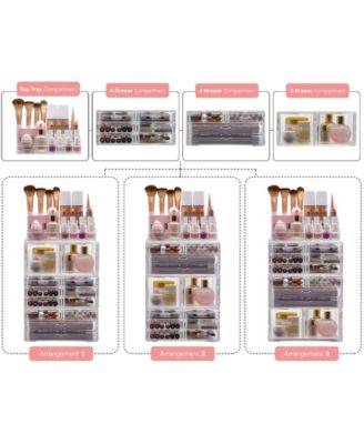 Cosmetic Makeup and Jewelry Storage Case Holder