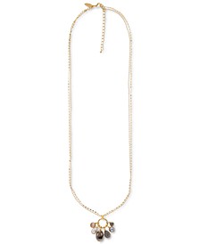 Multi-Stone Long Pendant Necklace, 32" + 3" extender, Created for Macy's