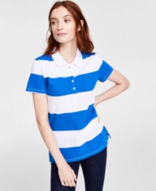 Striped Rugby Polo Top