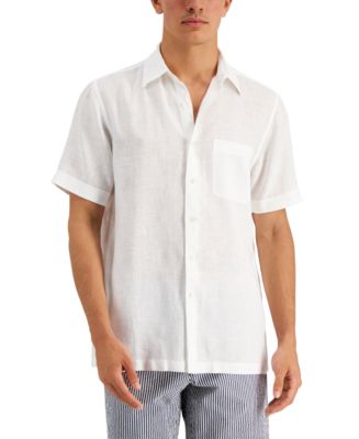 Club Room Men's 100% Linen Shirt, Created for Macy's - Macy's