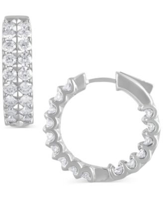 kendra scott diamond hoop earrings