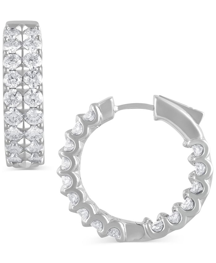 Macys diamond earrings hoops shop