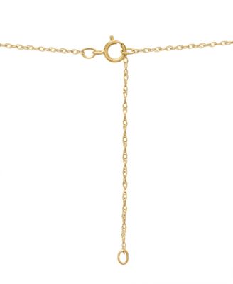 Diamond Tree 20" Pendant Necklace (1/10 ct. t.w.) in 14k Yellow or Rose Gold,  Created for Macy's