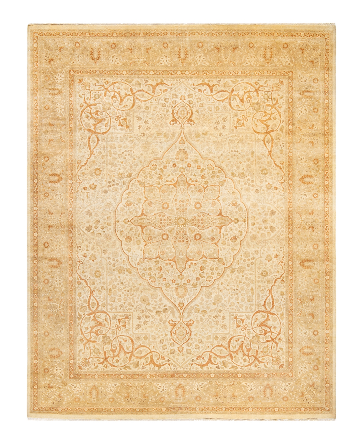 Closeout! Adorn Hand Woven Rugs Mogul M1749 8'1in x 10'5in Area Rug - Ivory