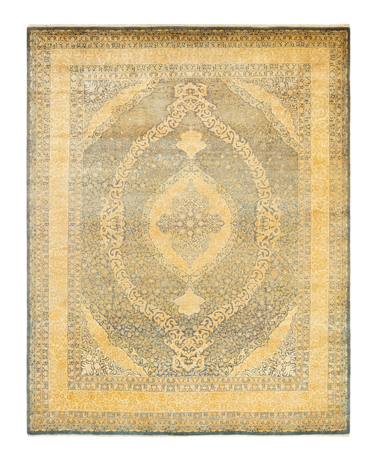 Adorn Hand Woven Rugs Mogul M1462 8'1in x 10'5in Area Rug - Yellow
