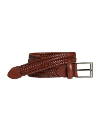 Men's Leather Braided Belt