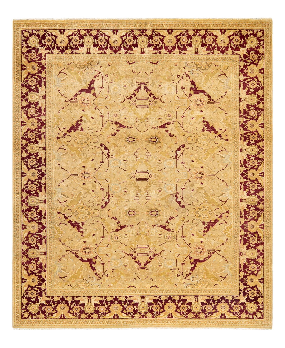 Closeout! Adorn Hand Woven Rugs Mogul M1460 8'2in x 9'10in Area Rug - Yellow