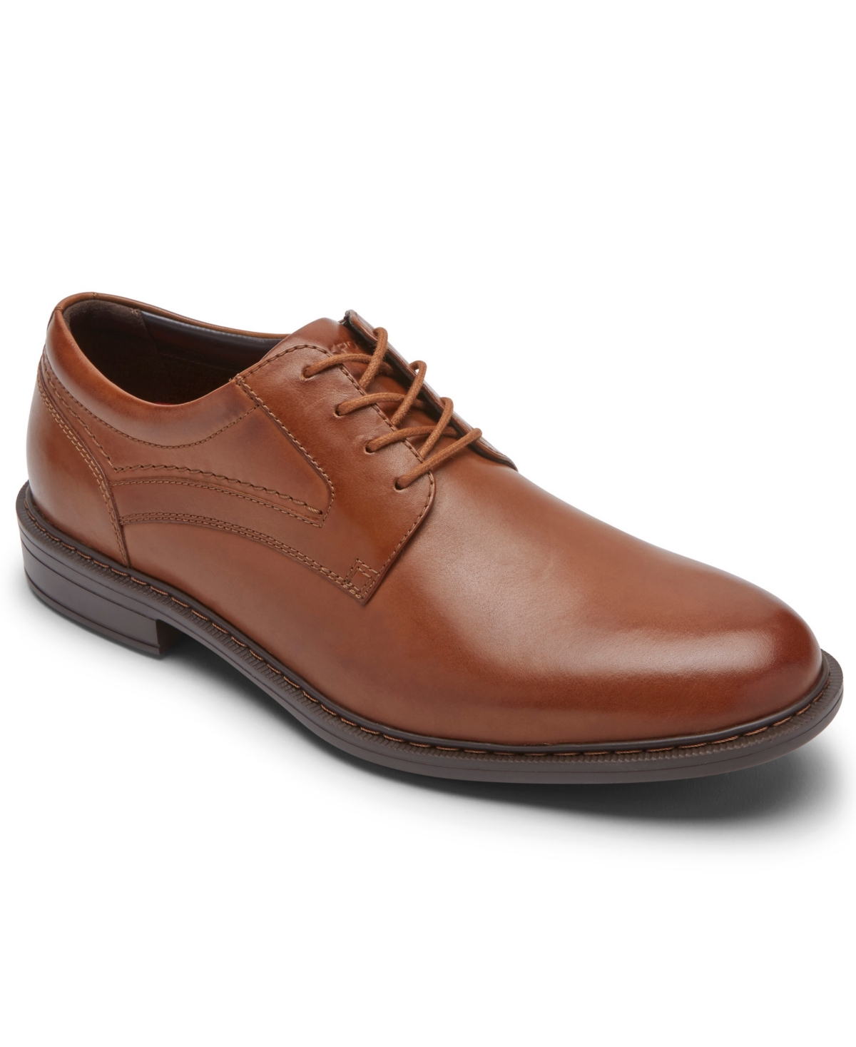 Rockport Men's Parsons Plain Toe Dress Shoes Men's Shoes In Cognac