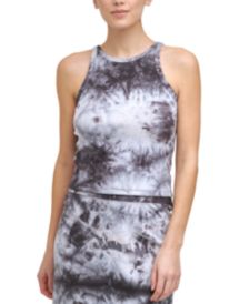 DYNY Sport Women's High-Neck Tie-Dyed Top