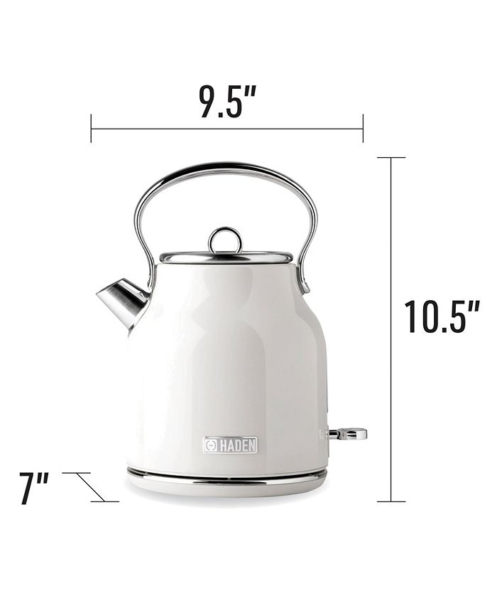 Haden Heritage 1.7 L7 Cup Stainless Steel Electric Kettle with Auto