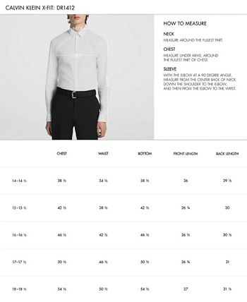 Calvin Klein - Men's STEEL Extra-Slim Fit Non-Iron Performance Herringbone Dress Shirt