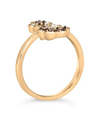 Chocolate Diamond&reg; & Vanilla Diamonds&reg; Ring (3/8 ct. t.w.) in 14k Rose, Yellow or White Gold 
